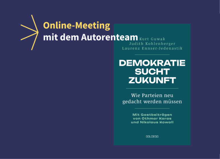 „Demokratie sucht Zukunft“ Online-Meeting mit dem Autorenteam